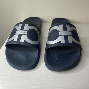 Men’s Ferragamo Groove Slides